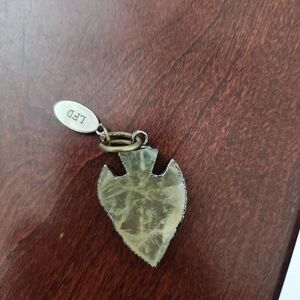 LF Olive and Black Arrowhead Pendant